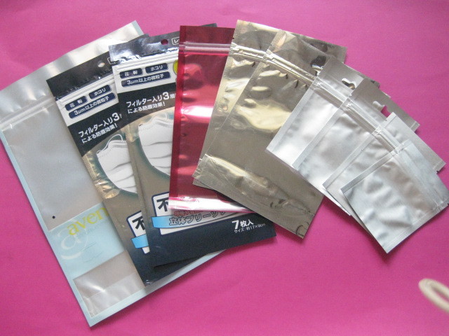 120 mic Kemasan Tiga Sisi Sealed Snack Bag dengan Zip Top dengan Gravure Trap Printed