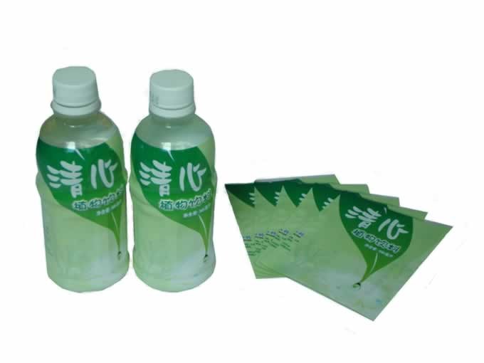 Personalisasi label lengan menyusut PVC / PET untuk botol kemasan