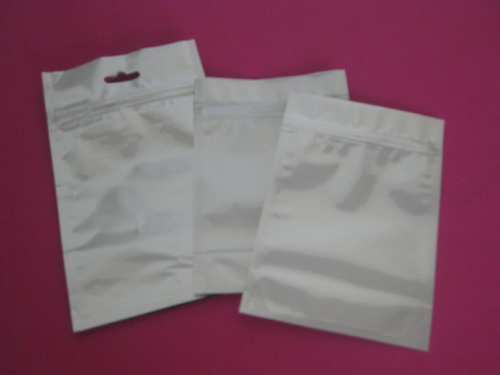 Zipper Lock Foil Pouch Packaging Dengan Handle Untuk Powder Kimia
