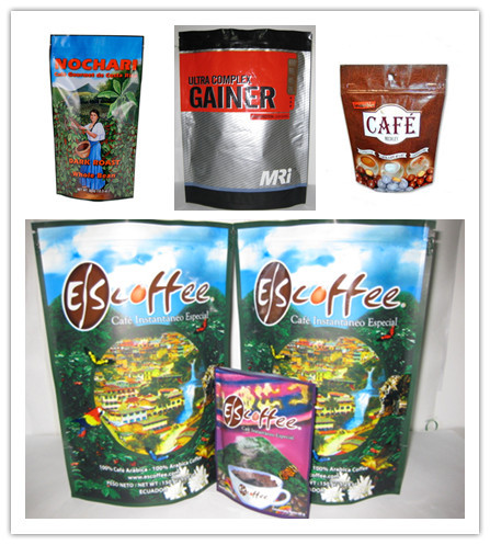 PET / AL / NY / PE Stand up Bottom Gusset Bags untuk Coffee Bean
