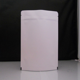 Butir / Kopi Kemasan Kantong Kertas Disesuaikan Ditutup Kembali Putih