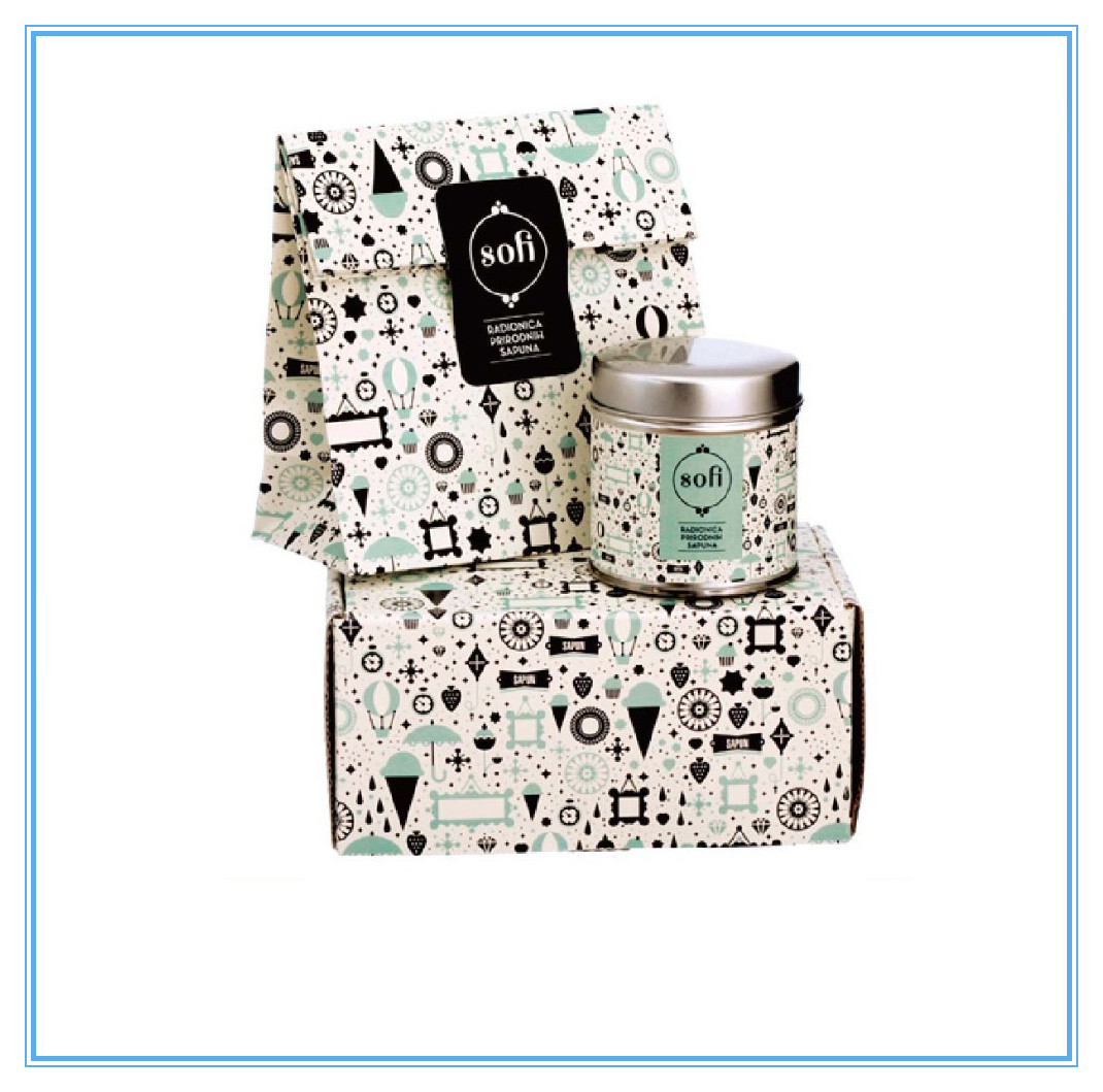 Kemasan Kotak Kertas Mode Lipat Untuk Sabun / Perhiasan Dengan Tutup