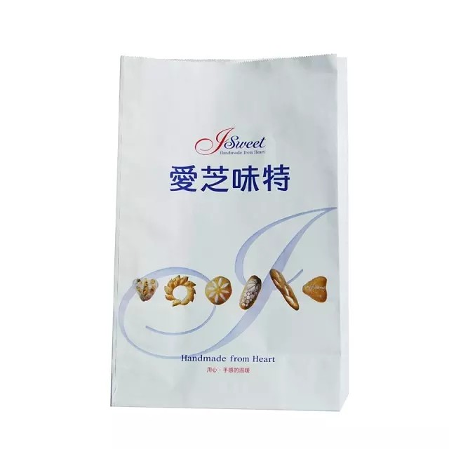 Rectangle Kraft Paper Bread Packaging Bags Grease Proof Ramah Lingkungan