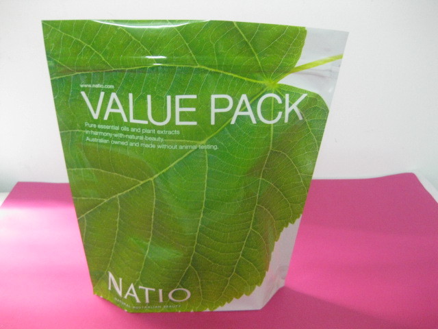 Ziplock Green Stand Up Pouch Bag Zipperlock untuk Krim Wajah