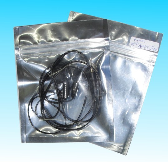 Antistatic datar Foil Pouch Kemasan Noni Tiga Side Seal dengan Zipper