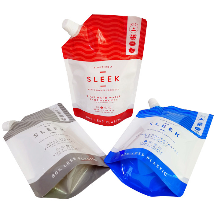 CMYK Pantone Spout Pouch Bag 240mic Gravure Stand Up Spout Pouch