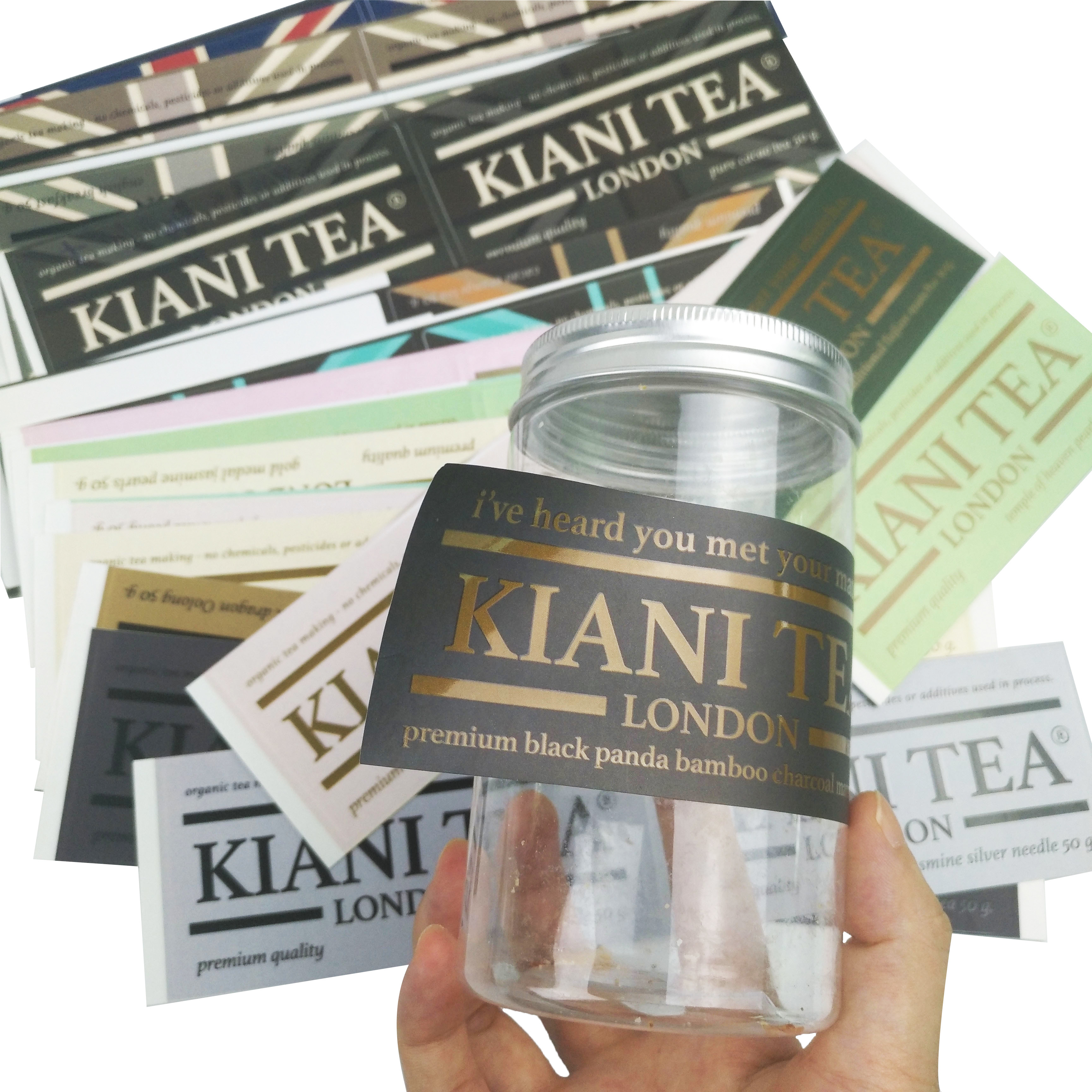 Stiker Tahan Air Perekat Disesuaikan Unik Produk Makanan Botol Air Logo Kustom Label Label Stiker