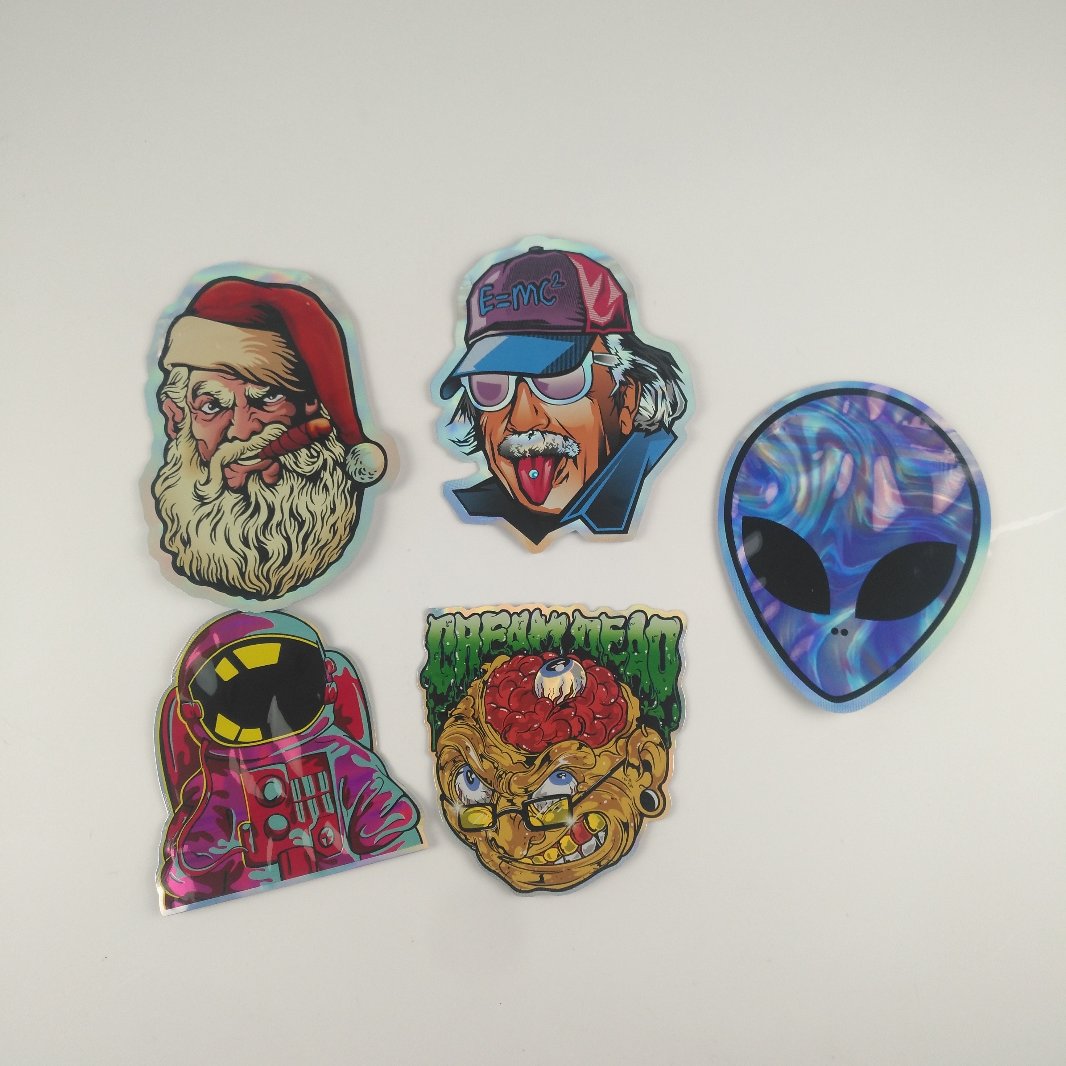 Gummies Jelly Cannabis Kantong Plastik Kemasan Die Cut Tas Ritsleting Kustom 3.5g