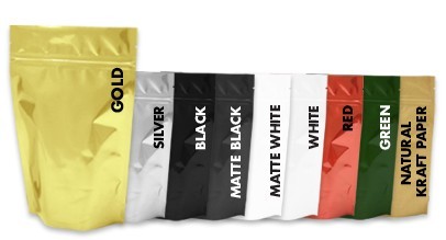 Matte Finish Tea Bags Packaging, Zipper Kopi Kemasan Bag Stand Up