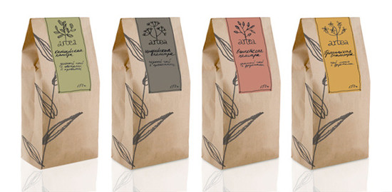 Kemasan Daur Ulang Ritsleting Kantong Teh Kemasan Square Bottom Brown