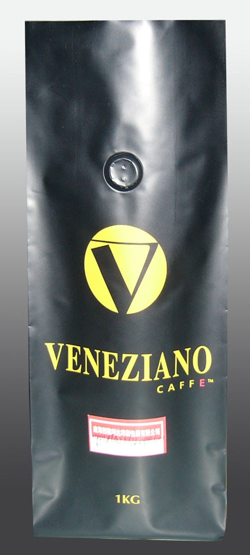 Silvery Vacuum Seal Tea Bags Kemasan Matte Finish Stand Up Dengan Degassing Valve