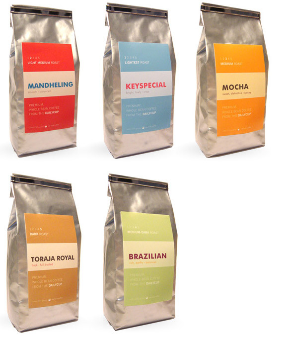 Printed Matte Finish Coffee Bags Kemasan Tin-tie Bawah Silvery Square