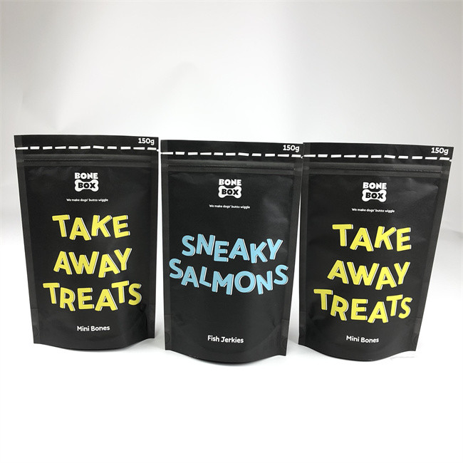 Kantong Plastik Cetak CMYK Kemasan Kraft Paper Dog Food Bag