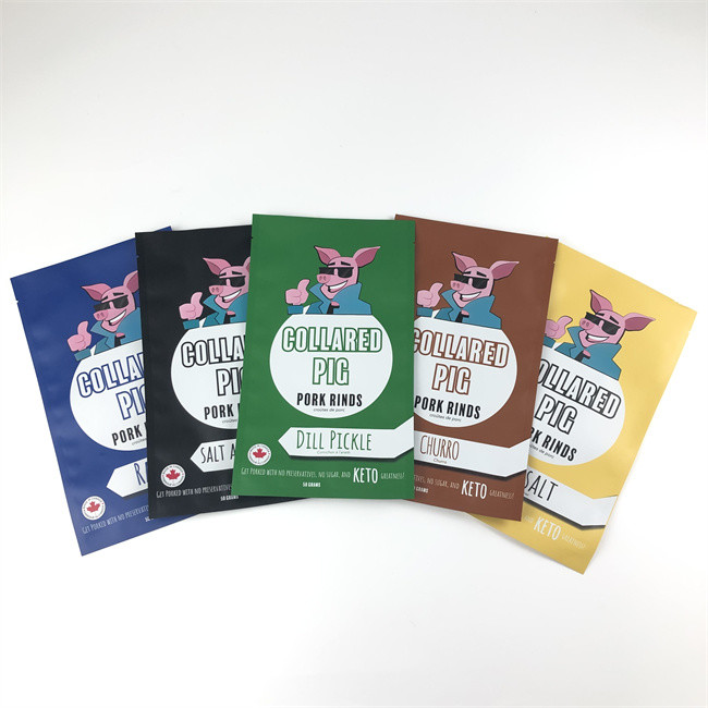 Tiga Sisi Segel Plastik Mylar Zip Lock Bags Bukti Bau yang Dapat Ditutup Kembali