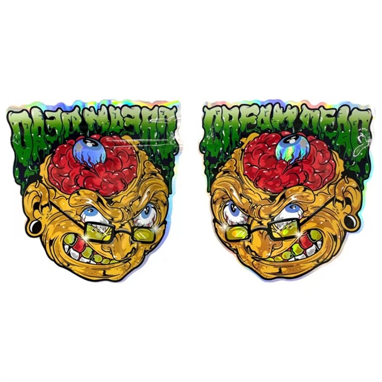 Kustom Dicetak Zip Lock Mylar Bags Segel Panas Gummies Snack Zipper Bags Aluminium Foil