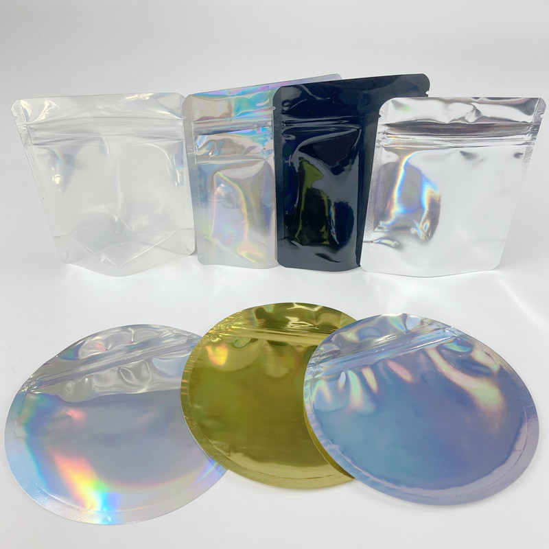 4 X 6 Mylar Custom Shape Stand Up Pouch Dengan Ritsleting Pengaman