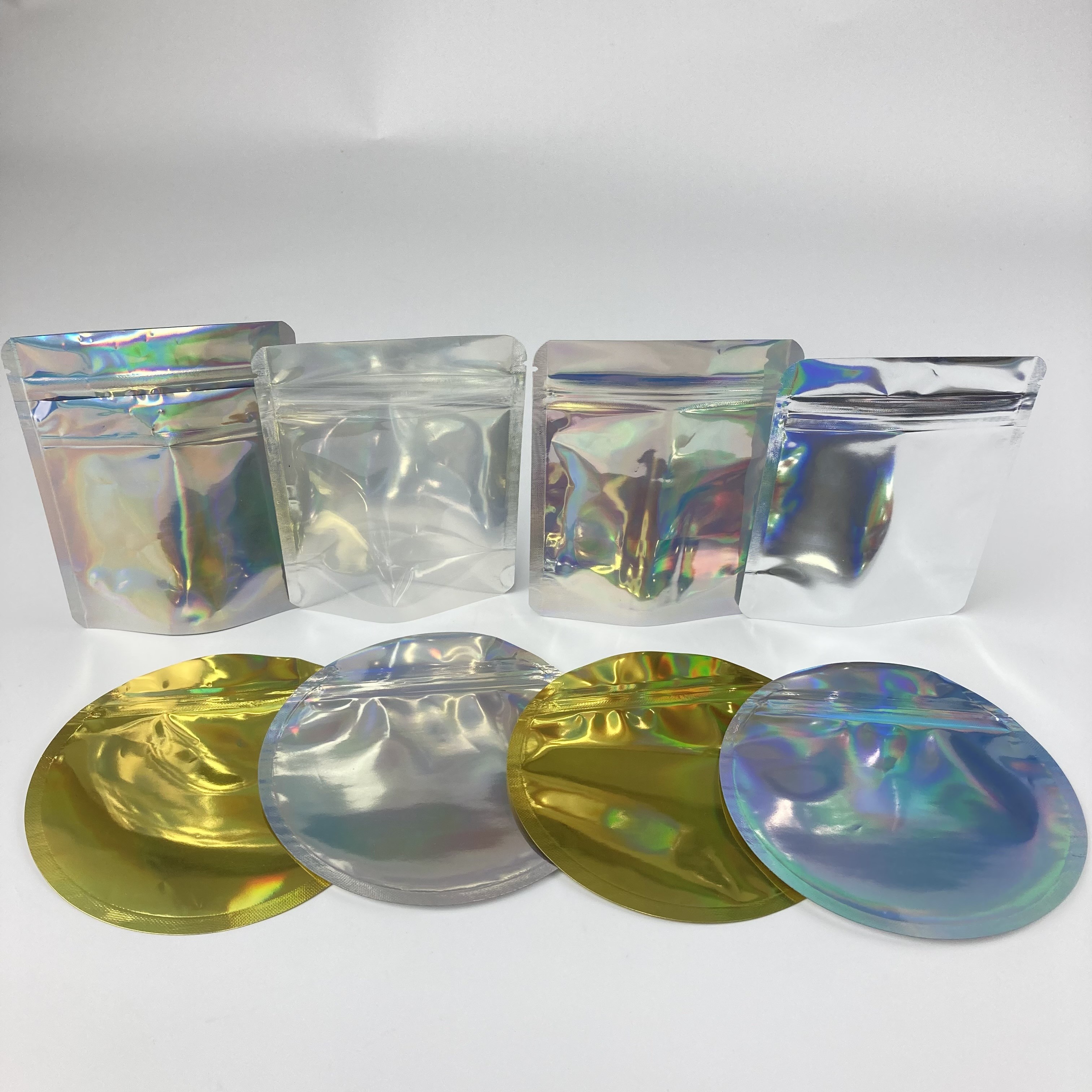 Aluminium Foil Tea Snack Food Packaging Stand Up Bags Kustomisasi Ritsleting