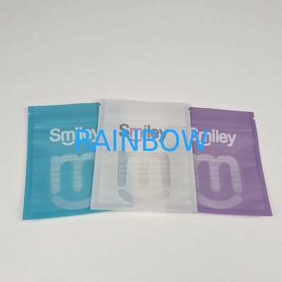Grosir Daur Ulang Tiga Sisi Disegel Mylar Packaging Gigi Aligner Untuk Perawatan Gigi dengan Zipper