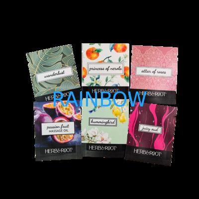 Kantong Kemasan Plastik Hot Stamping Digital Printing Kustom 5ml 10ml 30ml Kantong Sachet Sampel Kecil Sachet Kustom