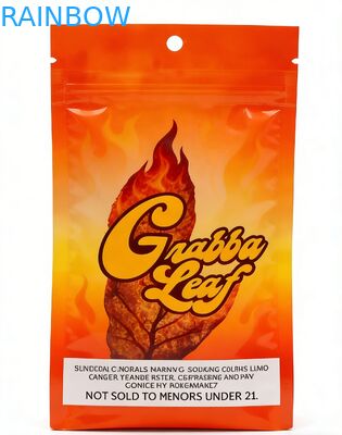 Empty Child Resistant Recyclable Aluminium Foil Mylar Food Grade Smellproof Cigar Rolling Foil Tas Tembakau